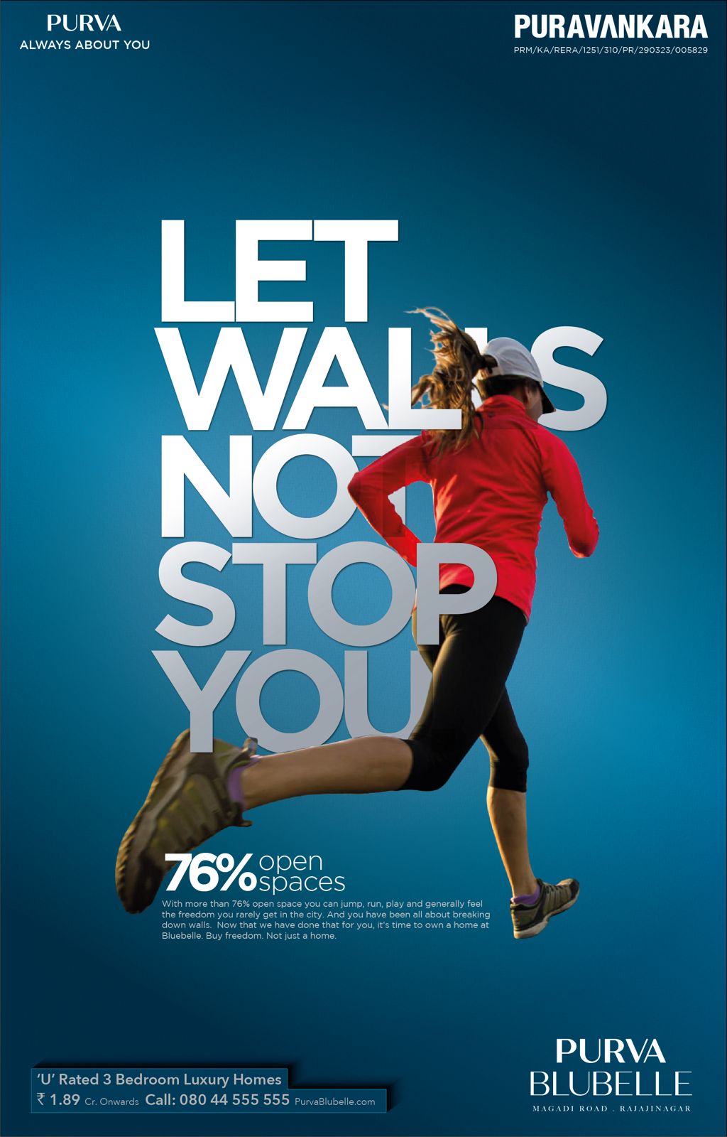 Puravankara Print advertisement by Bask Creative — Come, touch the sky